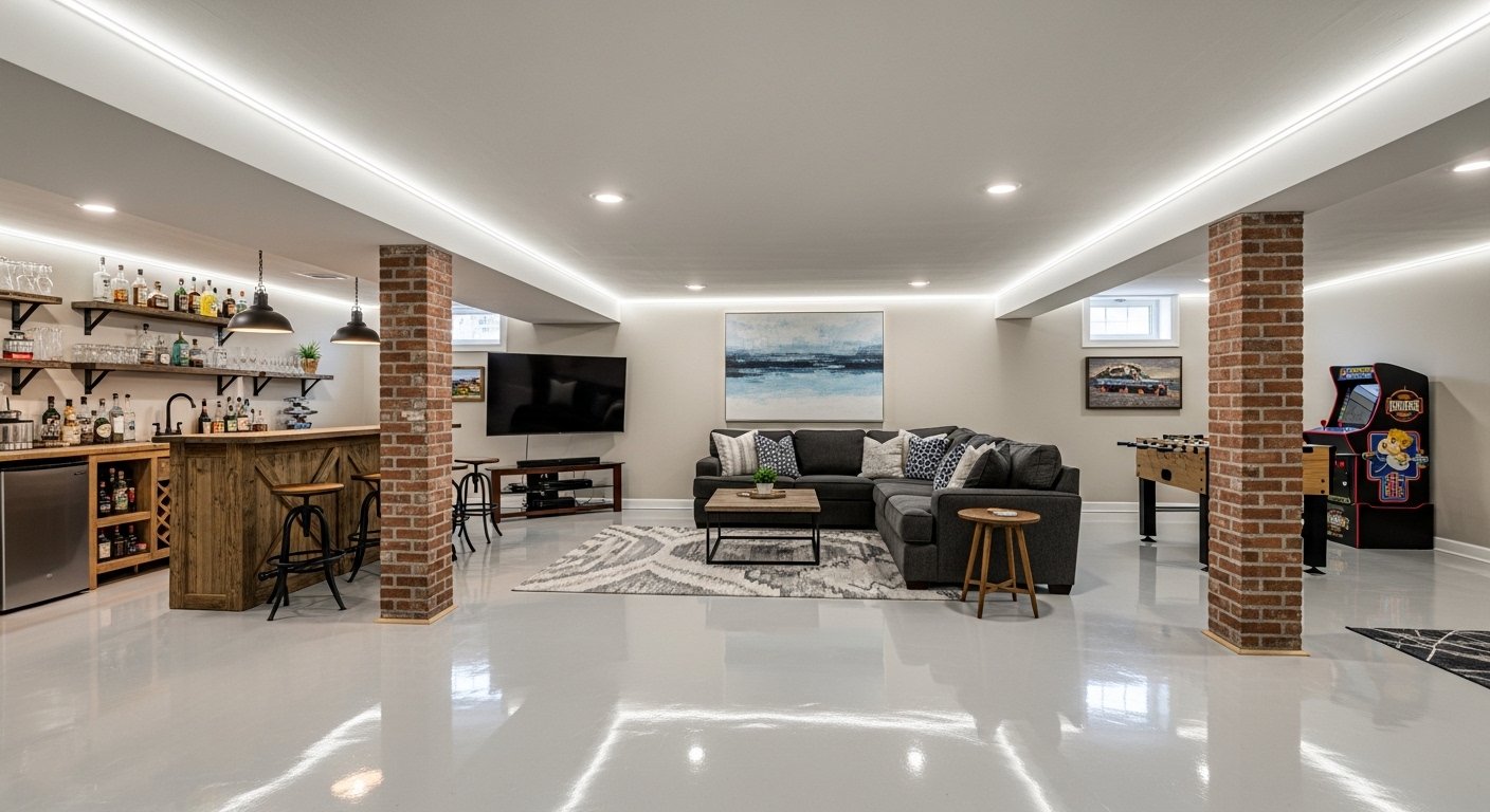 basements with epoxy floors 3