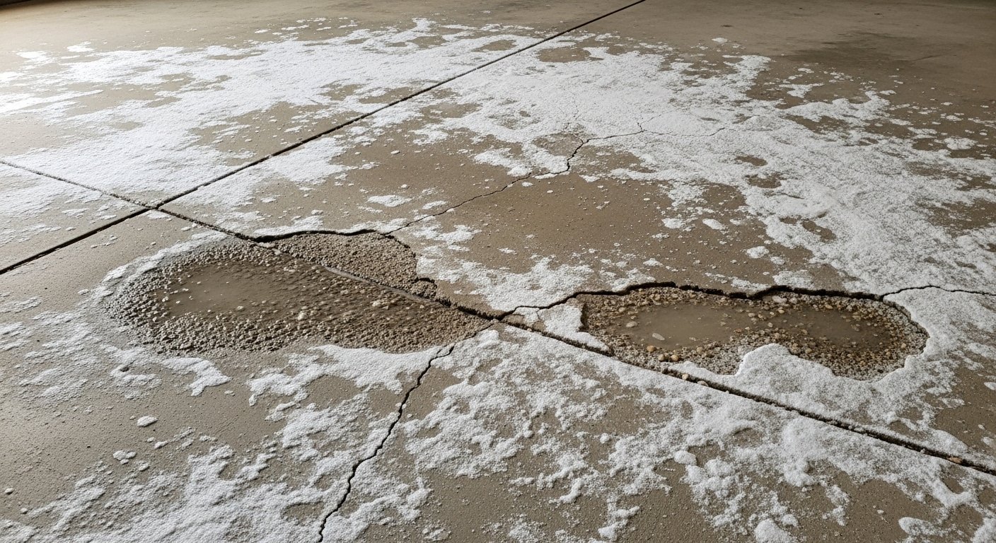 garage floor salt damage 2