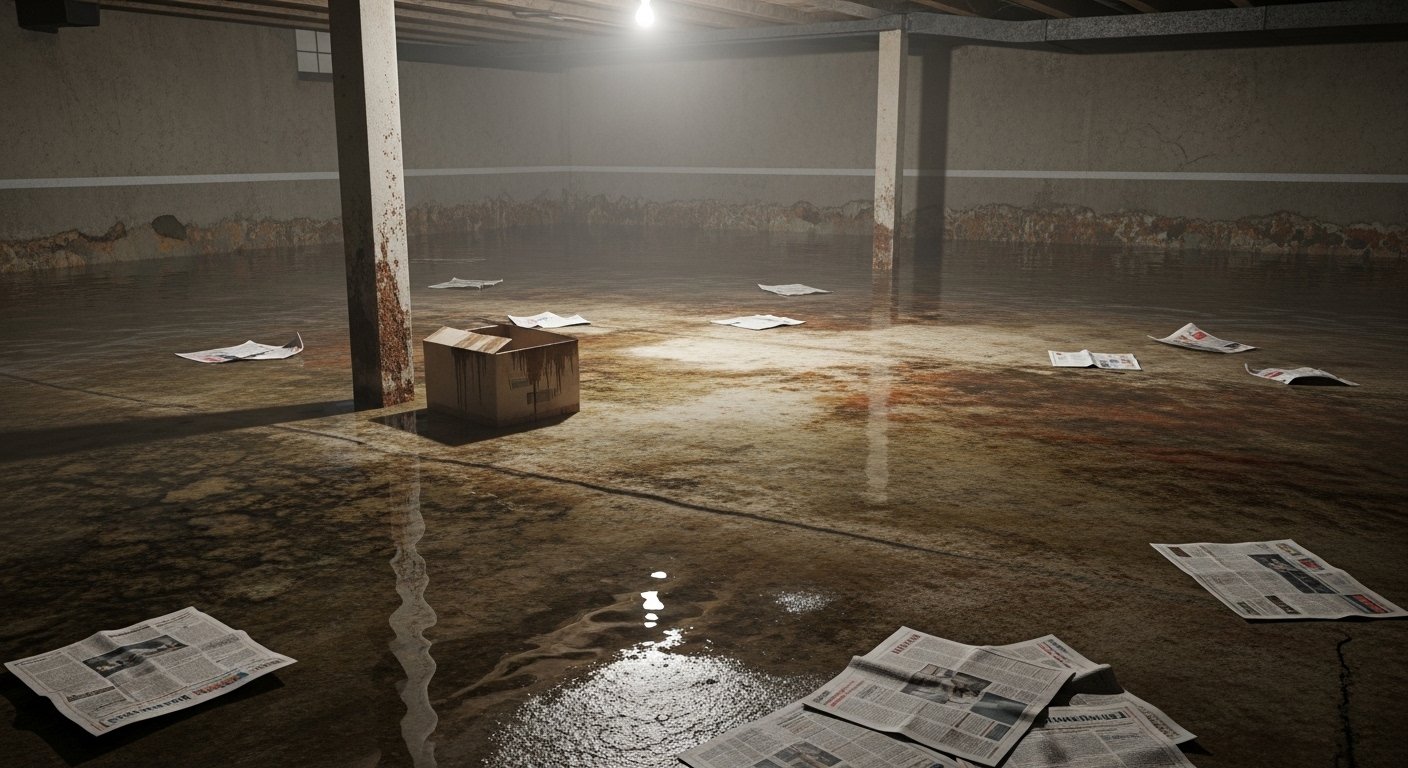 water damaged basement floors 3